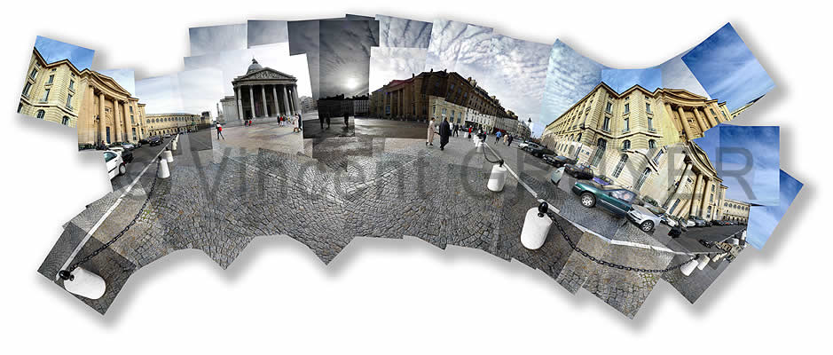 Panoramic photograph of the November 23, 1924, transfer of ashes of Jean Jaurés to the Pantheon November